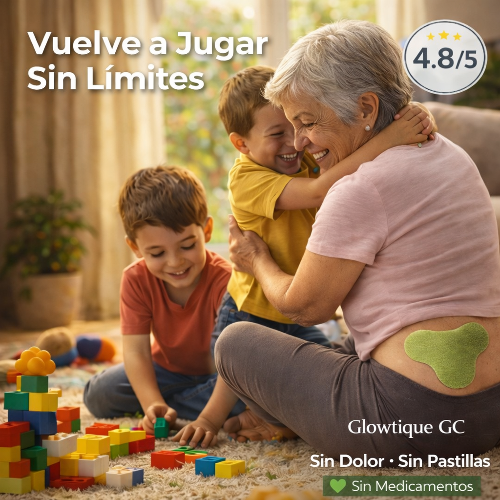 Alivio Inmediato del Dolor en 15 Minutos con  Glowtique GC™ Parches