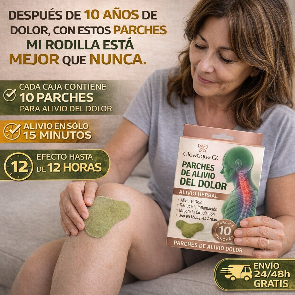 Alivio Inmediato del Dolor en 15 Minutos con  Glowtique GC™ Parches